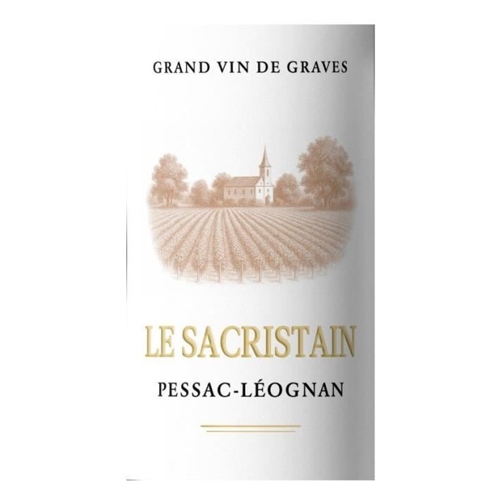 Le Sacristain 2021 Pessac-Léognan - Vin rouge de Bordeaux