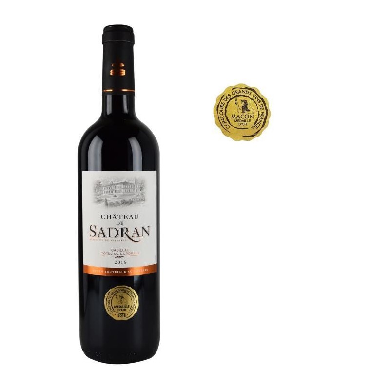 Château de Sadran 2016 Cadillac - Vin rouge de Bordeaux Château de Sadran 2016 Cadillac - Vin rouge de Bordeaux
