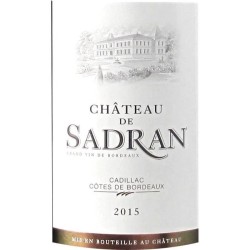 Magnum Château de Sadran 2016 Cadillac Côtes de Bordeaux - Vin rouge