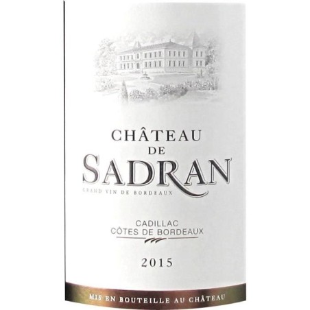 Magnum Château de Sadran 2016 Cadillac Côtes de Bordeaux - Vin rouge de Bordeaux
