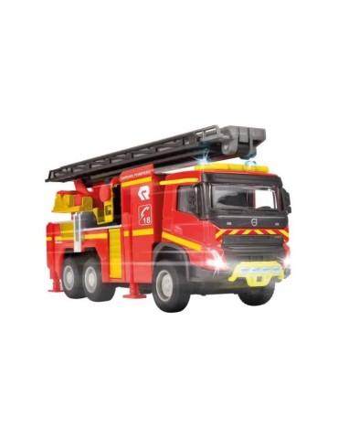 Majorette - Camion Pompier Volvo - 19 cm - Portes ouvrantes - Son et lumiere