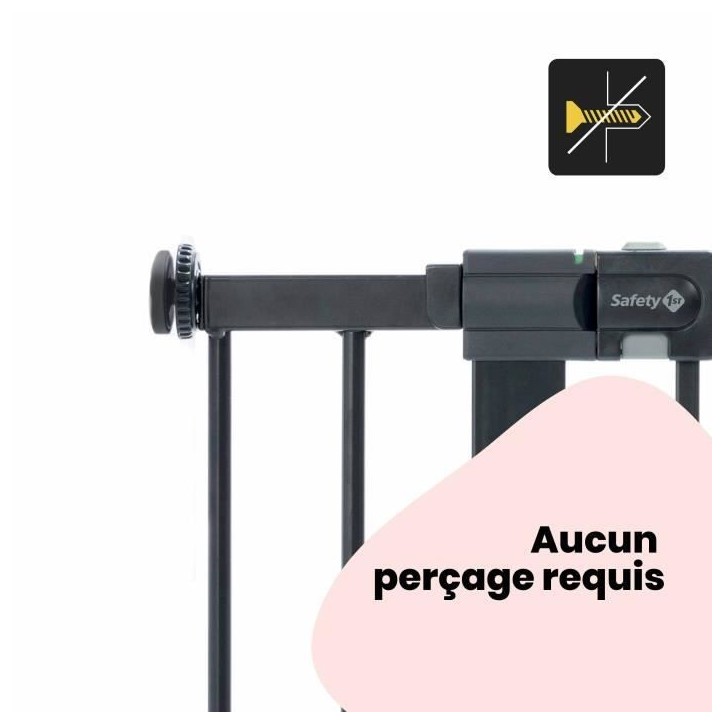 Safety 1st Extension de barriere de sécurité 14 cm Métal Noir Safety 1st Extension de barriere de sécurité 14 cm Métal Noir