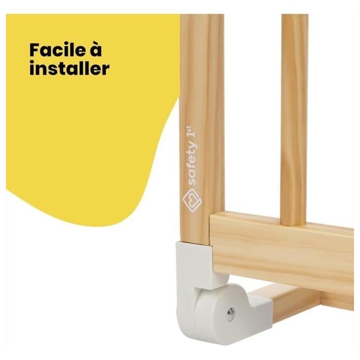 Modifier : SAFETY 1ST Wooden Bed Rail 110 cm, Barriere de lit bois, 18 Mois-5 Ans, inclinable, Facile a Plier,Auto-Verrouillage,