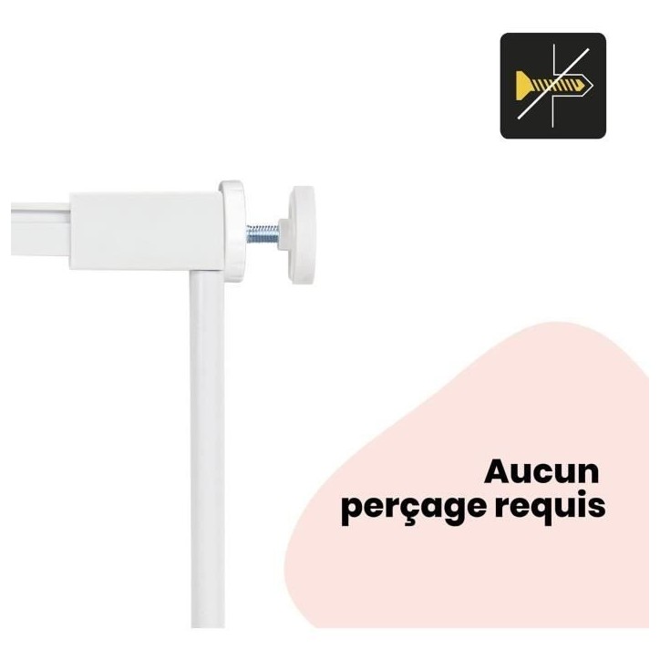 SAFETY 1ST Extension de barriere de sécurité 7 cm Blanc Métal SAFETY 1ST Extension de barriere de sécurité 7 cm Blanc Métal
