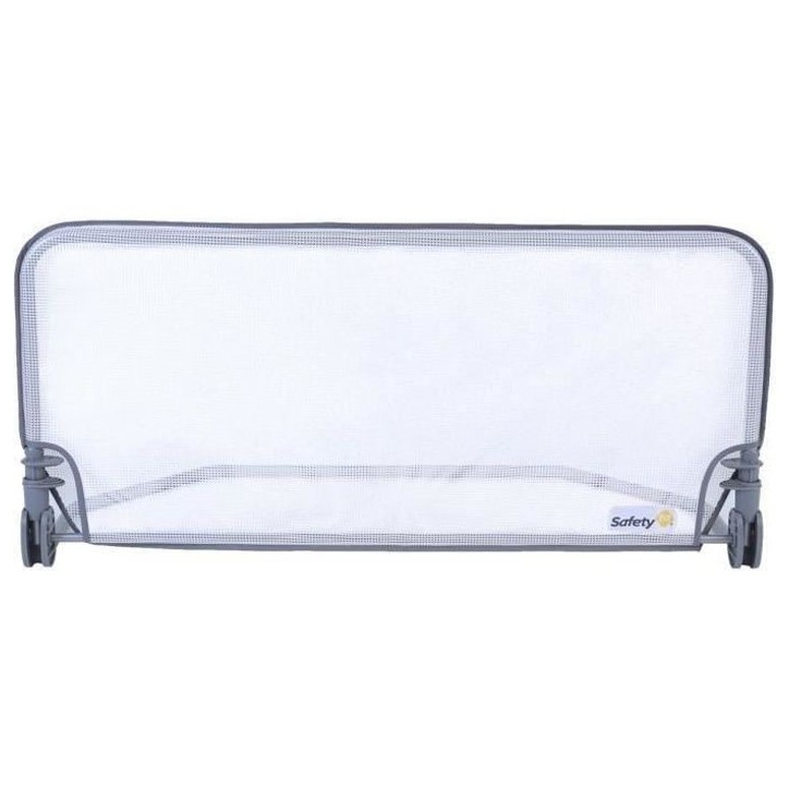 SAFETY 1ST Barriere de lit 90cm, 18 mois-5 ans, inclinable, Tissu lavable en maille, Auto-verrouillage, Gris/blanc SAFETY 1ST Barriere de lit 90cm, 18 mois-5 ans, inclinable, Tissu lavable en maille, Auto-verrouillage, Gris/blanc