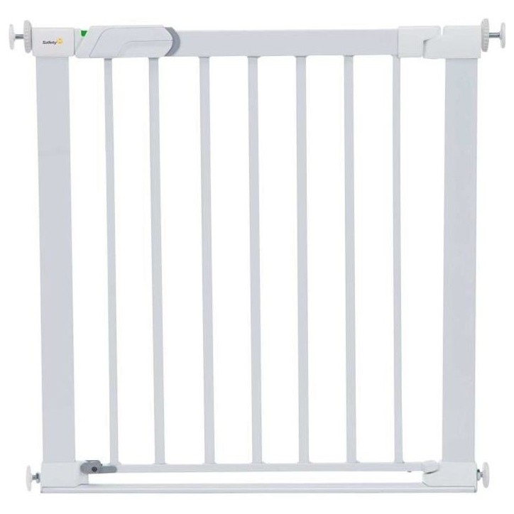 Barriere de sécurité Flat Step - SAFETY 1ST - Blanc - Métal - 73-80 cm - Pression sans vis ni perçage, barre de sol plate