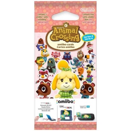 Cartes Amiibo - Animal Crossing Série 4 • Contient 3 cartes dont 1