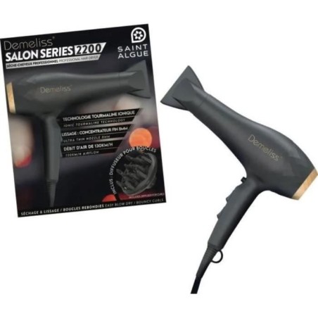 Seche-Cheveux - SAINT ALGUE - Demeliss SALON SERIES 2200W - Moteur Pro