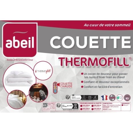 ABEIL Couette chaude 400gr/m² Thermofill 240 x 260 cm