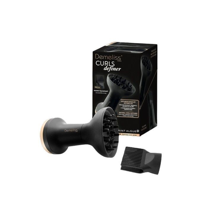 Seche-cheveux - DEMELISS - 21349 CURLS DEFINER - Diffuseur - 3 vitesses / températures - Noir Seche-cheveux - DEMELISS - 21349 CURLS DEFINER - Diffuseur - 3 vitesses / températures - Noir