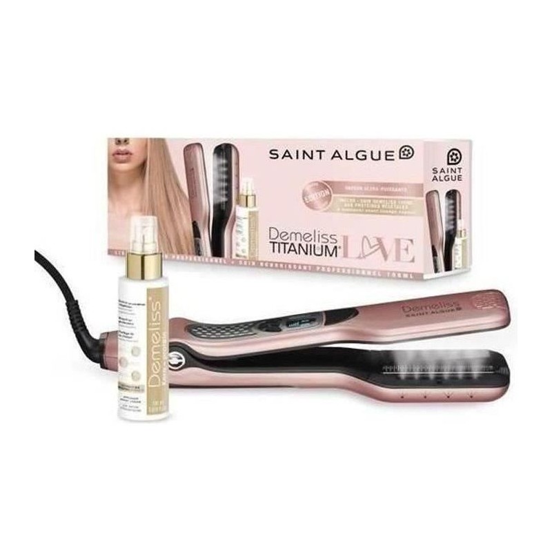 Lisseur vapeur - SAINT ALGUE - Coffret Premium Demeliss TITANIUM LOVE Lisseur vapeur - SAINT ALGUE - Coffret Premium Demeliss TITANIUM LOVE