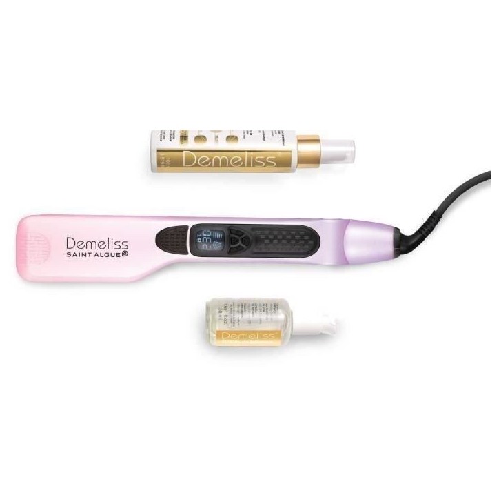 Lisseur Vapeur - SAINT ALGUE - Coffret Premium Demeliss TITANIUM DREAMS - Coloris Exclusif + Soins Avant & Apres Lissage Lisseur Vapeur - SAINT ALGUE - Coffret Premium Demeliss TITANIUM DREAMS - Coloris Exclusif + Soins Avant & Apres Lissage