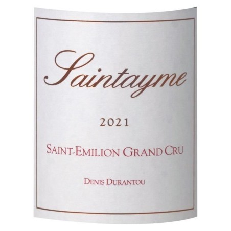 Denis Durantou Saintayme 2021 Saint-Emilion Grand Cru - Vin rouge de Bordeaux