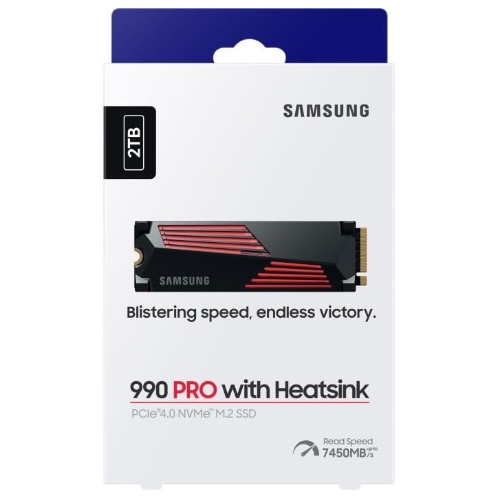 SAMSUNG SSD Interne 990 PRO avec dissipateur 2 To MZ-V9P2T0GW SAMSUNG SSD Interne 990 PRO avec dissipateur 2 To MZ-V9P2T0GW