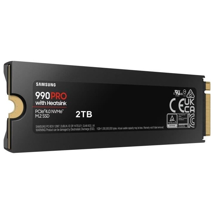 SAMSUNG SSD Interne 990 PRO avec dissipateur 2 To MZ-V9P2T0GW SAMSUNG SSD Interne 990 PRO avec dissipateur 2 To MZ-V9P2T0GW