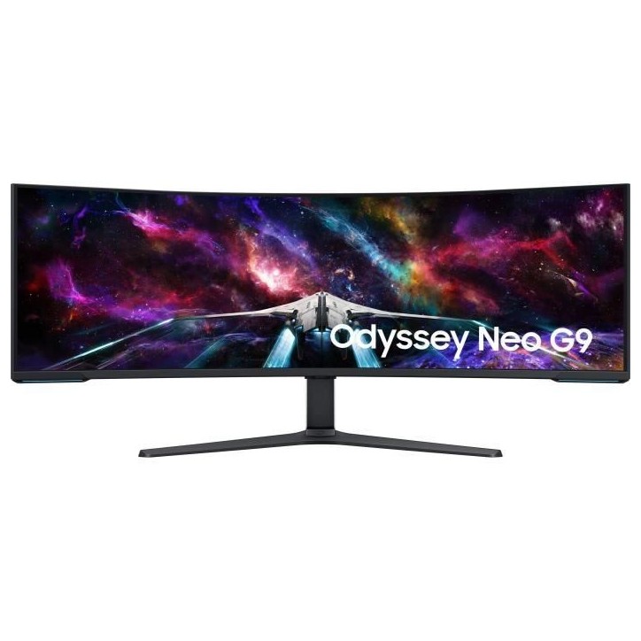 Ecran PC Gamer Incurvé - SAMSUNG - 57 - DUHD - 240Hz - Dalle VA mini LED - 1ms - Ajustable en hauteur - Odyssey Neo G9 G95NC Ecran PC Gamer Incurvé - SAMSUNG - 57 - DUHD - 240Hz - Dalle VA mini LED - 1ms - Ajustable en hauteur - Odyssey Neo G9 G95NC
