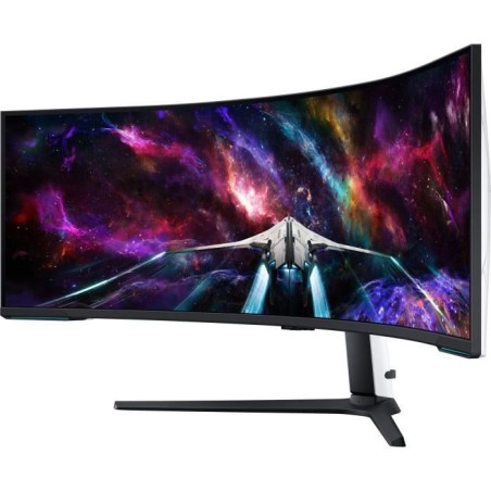 Ecran PC Gamer Incurvé - SAMSUNG - 57 - DUHD - 240Hz - Dalle VA mini LED - 1ms - Ajustable en hauteur - Odyssey Neo G9 G95NC