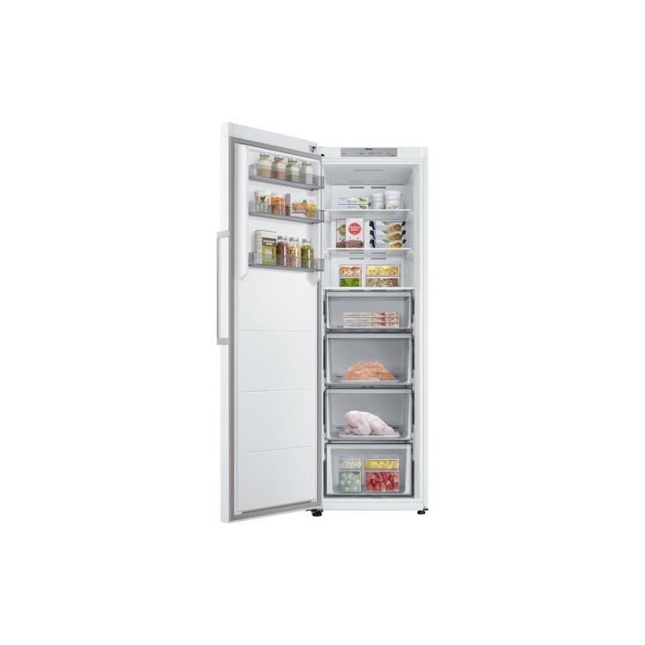 Congélateur armoire - SAMSUNG - RZ32C7AEEWW - 323 L - Classe E - 4 tiroirs - Connecté - Blanc Congélateur armoire - SAMSUNG - RZ32C7AEEWW - 323 L - Classe E - 4 tiroirs - Connecté - Blanc