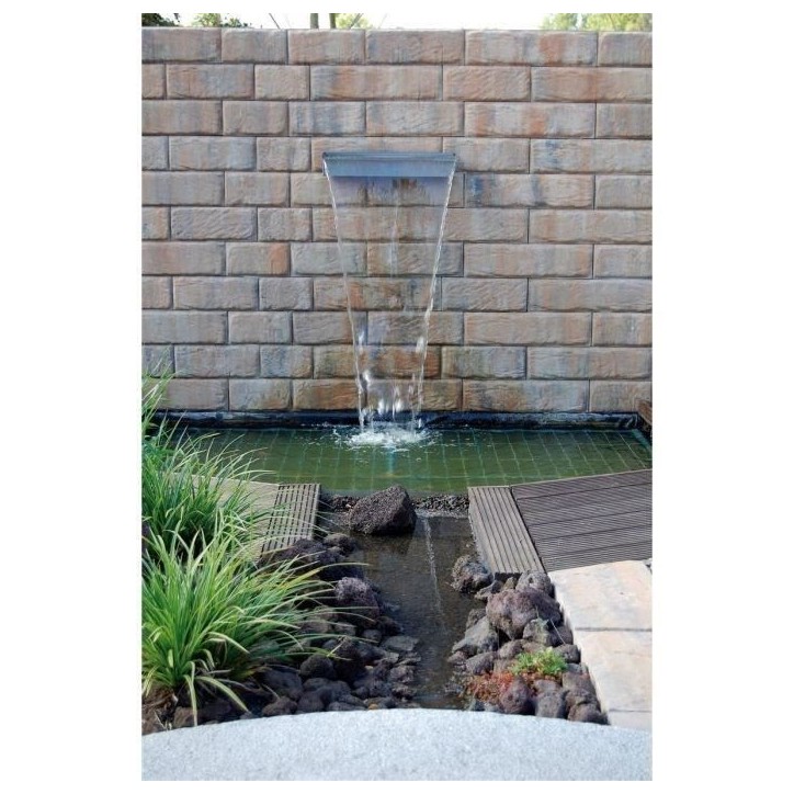 Lame d'eau inox Niagara 60 avec éclairage led pour bassin de jardin - UBBINK Lame d'eau inox Niagara 60 avec éclairage led pour bassin de jardin - UBBINK