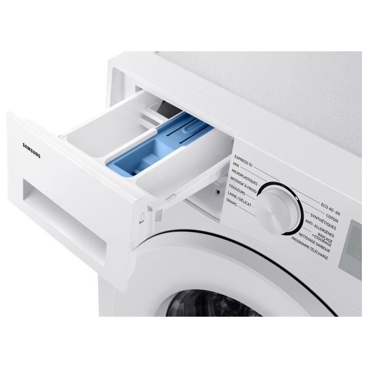 Lave-linge hublot SAMSUNG Ecobubble™ WW80CGC04DTH - 8 kg - Induction - L60cm - 1400 trs/min - Classe A - Blanc Lave-linge hublot SAMSUNG Ecobubble™ WW80CGC04DTH - 8 kg - Induction - L60cm - 1400 trs/min - Classe A - Blanc