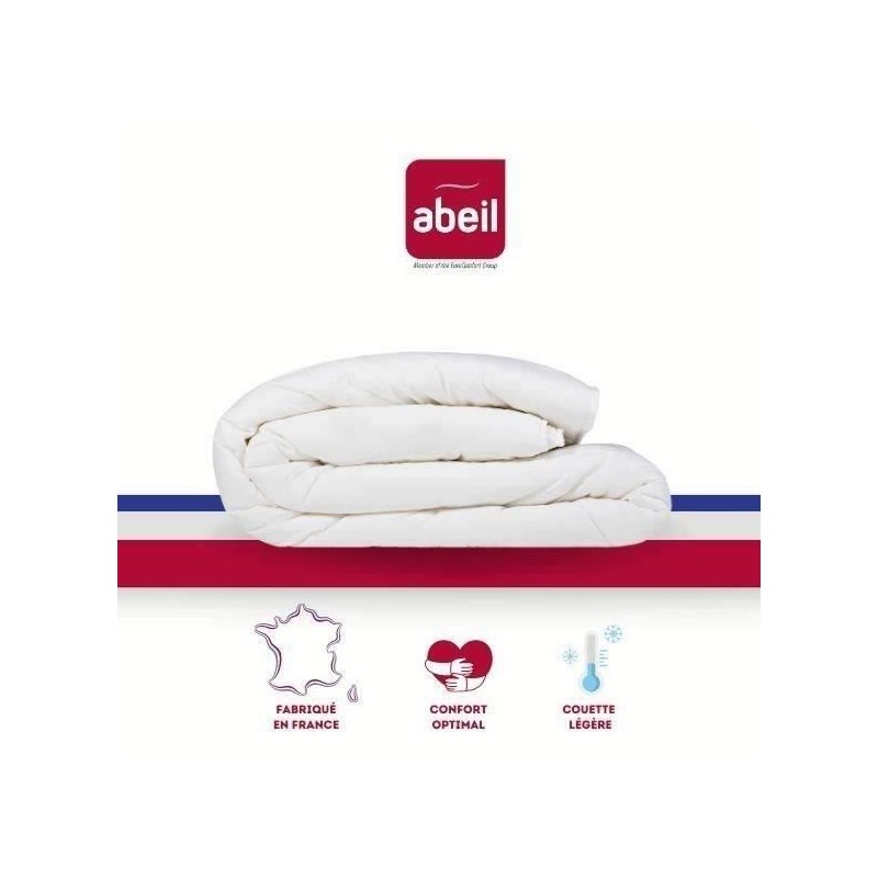 ABEIL Couette légere NUAGE de DOUCEUR 140x200 cm blanc