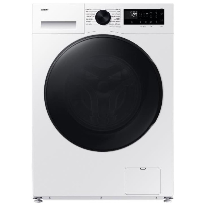 Lave-linge séchant SAMSUNG AI ecobubble™ WD90DG5B15BE - 9 / 6 kg - L60cm - 1400 trs/min - Blanc