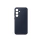 Coque en silicone avec laniere pour Samsung Galaxy S24 FE Bleu foncé Coque en silicone avec laniere pour Samsung Galaxy S24 FE Bleu foncé