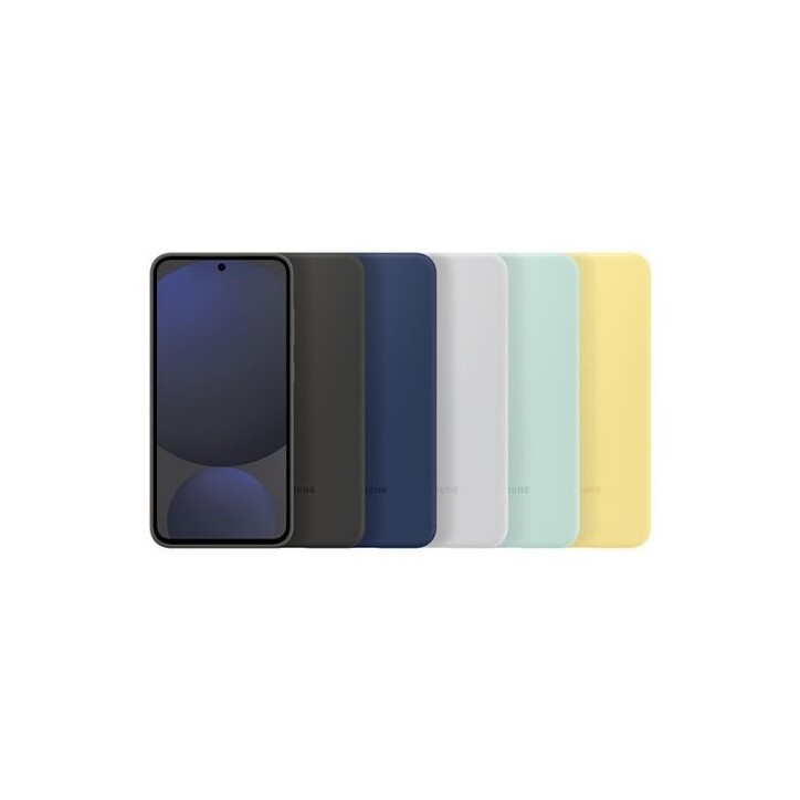 Coque en silicone pour Samsung Galaxy S24 FE Bleu Coque en silicone pour Samsung Galaxy S24 FE Bleu