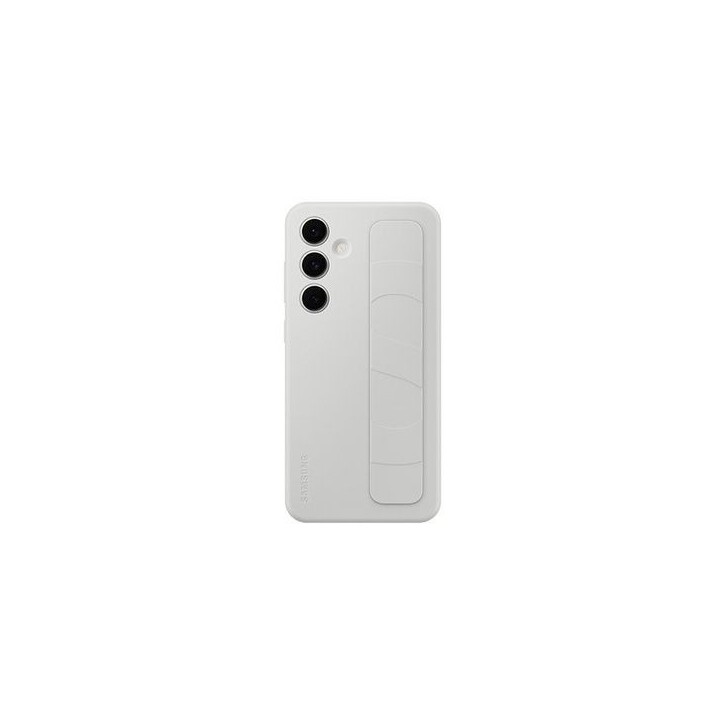 Coque en silicone avec laniere pour Samsung Galaxy S24 FE Gris Coque en silicone avec laniere pour Samsung Galaxy S24 FE Gris