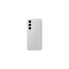 Coque en silicone avec laniere pour Samsung Galaxy S24 FE Gris