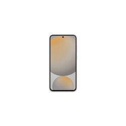 Coque en silicone avec laniere pour Samsung Galaxy S24 FE Gris