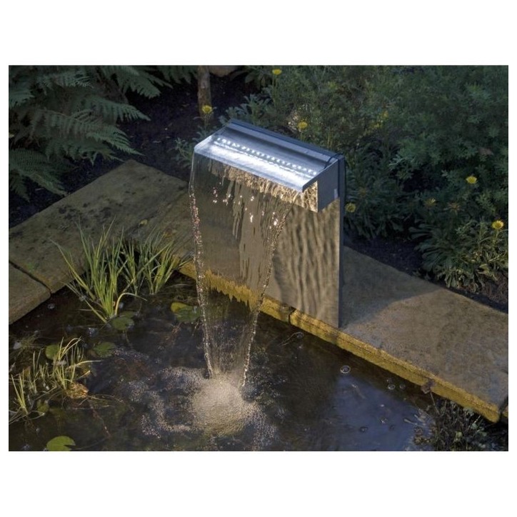 Lame d'eau inox Niagara 60 avec éclairage led pour bassin de jardin - UBBINK Lame d'eau inox Niagara 60 avec éclairage led pour bassin de jardin - UBBINK