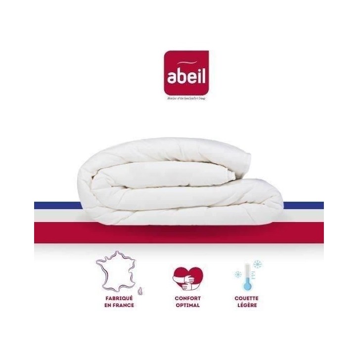 ABEIL Couette légere NUAGE de DOUCEUR 220x240 cm blanc