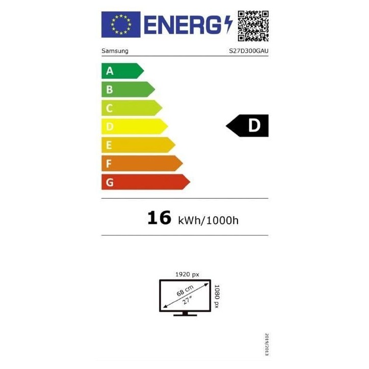 Ecran PC - SAMSUNG - 27 - FHD - 100Hz - Dalle IPS - 5ms - LS27D300GAUXEN Ecran PC - SAMSUNG - 27 - FHD - 100Hz - Dalle IPS - 5ms - LS27D300GAUXEN