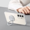 Coque - Samsung - Galaxy S25 - Transparent - Support anneau - Compatib