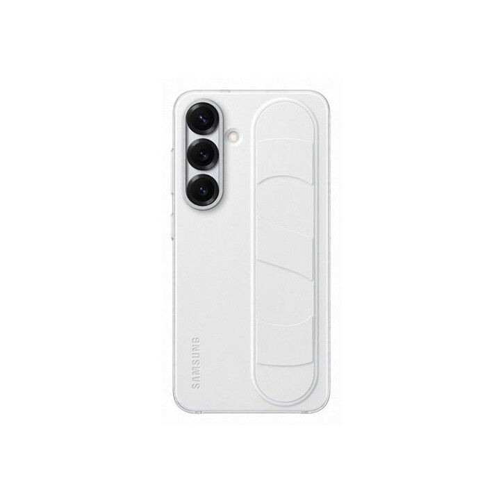 Coque - Samsung - Galaxy S25 - Blanc - Fonction Support - Laniere Intégrée Coque - Samsung - Galaxy S25 - Blanc - Fonction Support - Laniere Intégrée