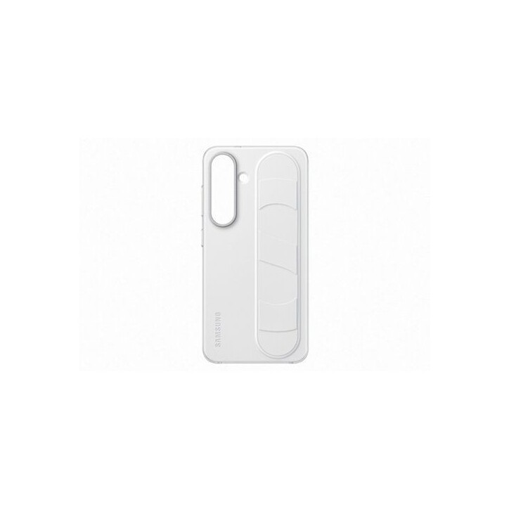 Coque - Samsung - Galaxy S25 - Blanc - Fonction Support - Laniere Intégrée Coque - Samsung - Galaxy S25 - Blanc - Fonction Support - Laniere Intégrée