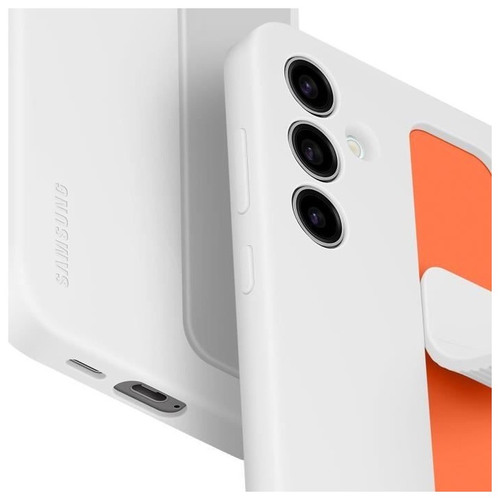 Coque avec laniere et support Galaxy S25+ Blanc