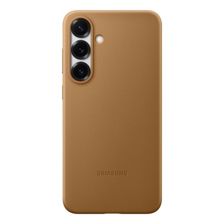 Coque pour Samsung Galaxy S25 Plus Cuir d'Origine Kindsuit Samsung Dorée