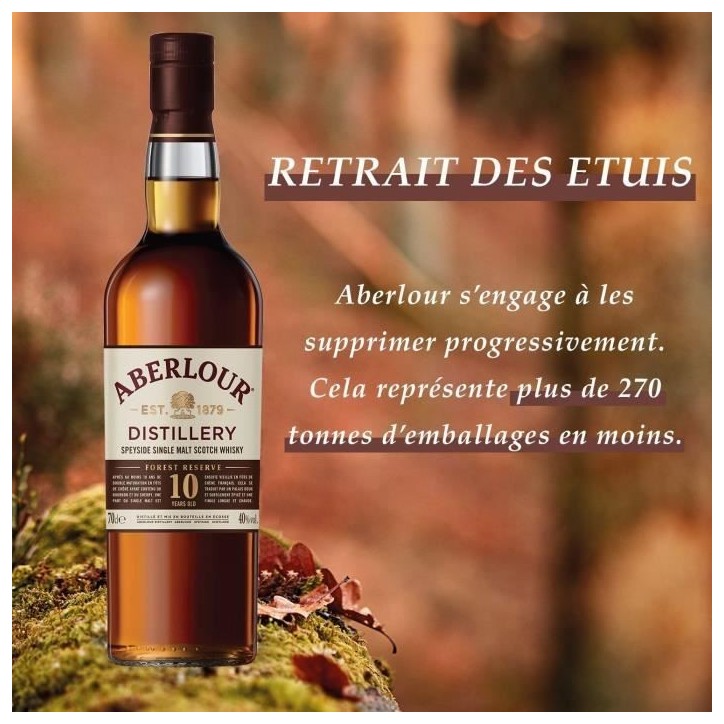Aberlour - 10 ans - Whisky Ecossais Single Malt - 40,0% Vol. - 70cl avec etui