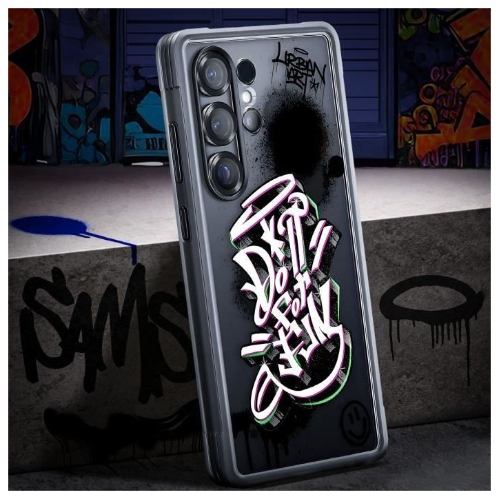 Coque personnalisable renforcée pour Galaxy S25 Ultra Noir