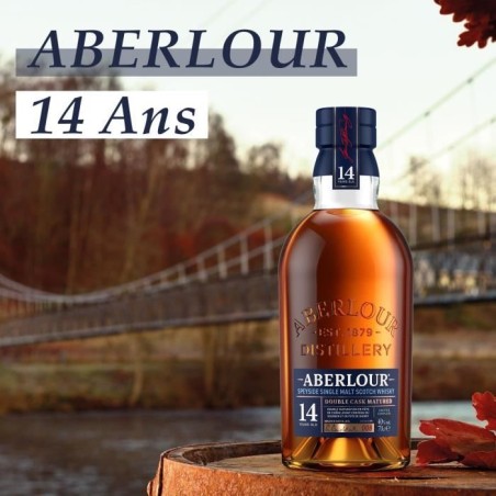 Aberlour - 14 ans - Whisky Ecossais Single Malt avec étui - 40,0% Vol. - 70cl