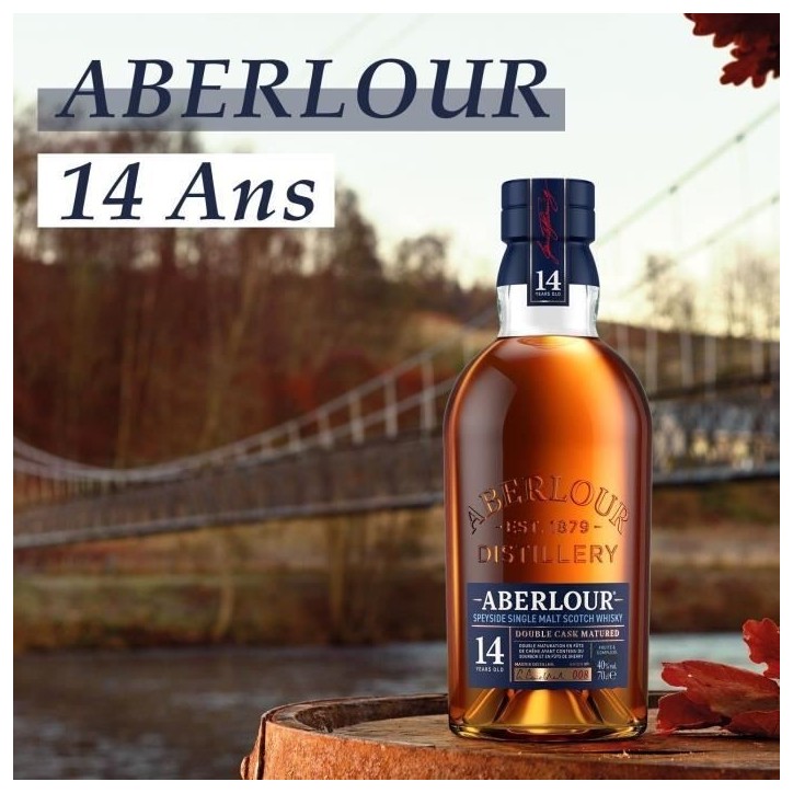 Aberlour - 14 ans - Whisky Ecossais Single Malt avec étui - 40,0% Vol. - 70cl