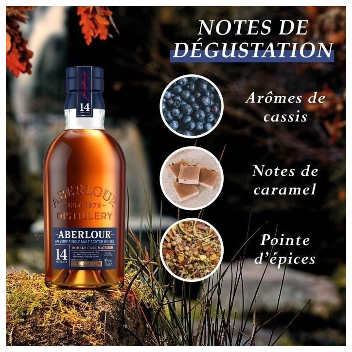 Aberlour - 14 ans - Whisky Ecossais Single Malt avec étui - 40,0% Vol. - 70cl