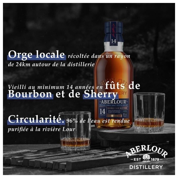 Aberlour - 14 ans - Whisky Ecossais Single Malt avec étui - 40,0% Vol. - 70cl