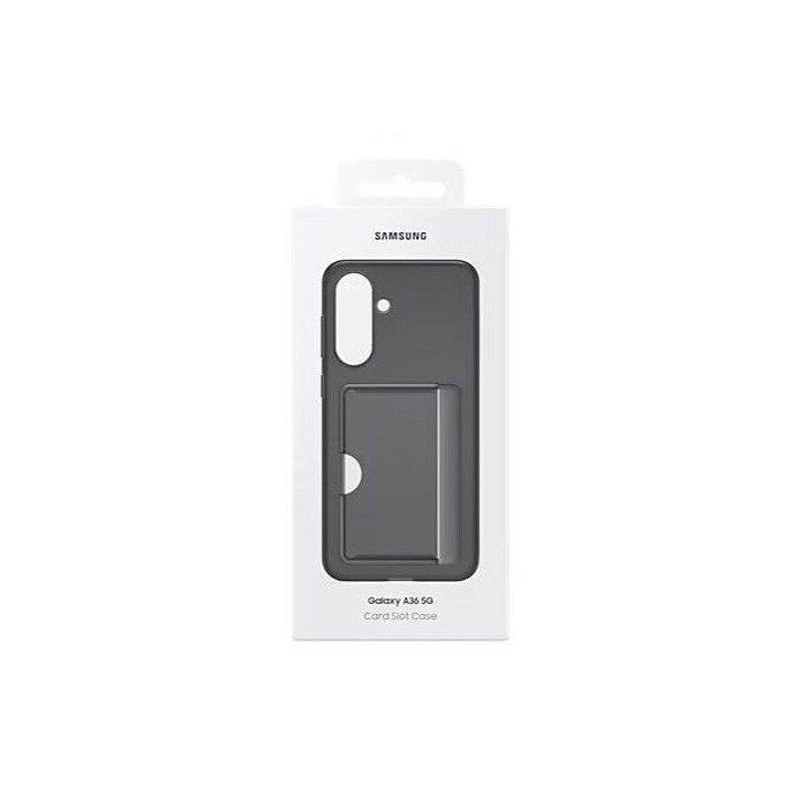 Coque et étui téléphone mobile Samsung arriere avec porte-carte Galaxy A36 5G Noir