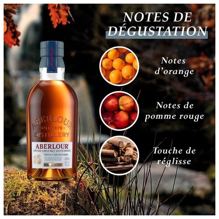 Aberlour - Triple Cask - Whisky Ecossais Single Malt - 40,0% Vol. - 70cl
