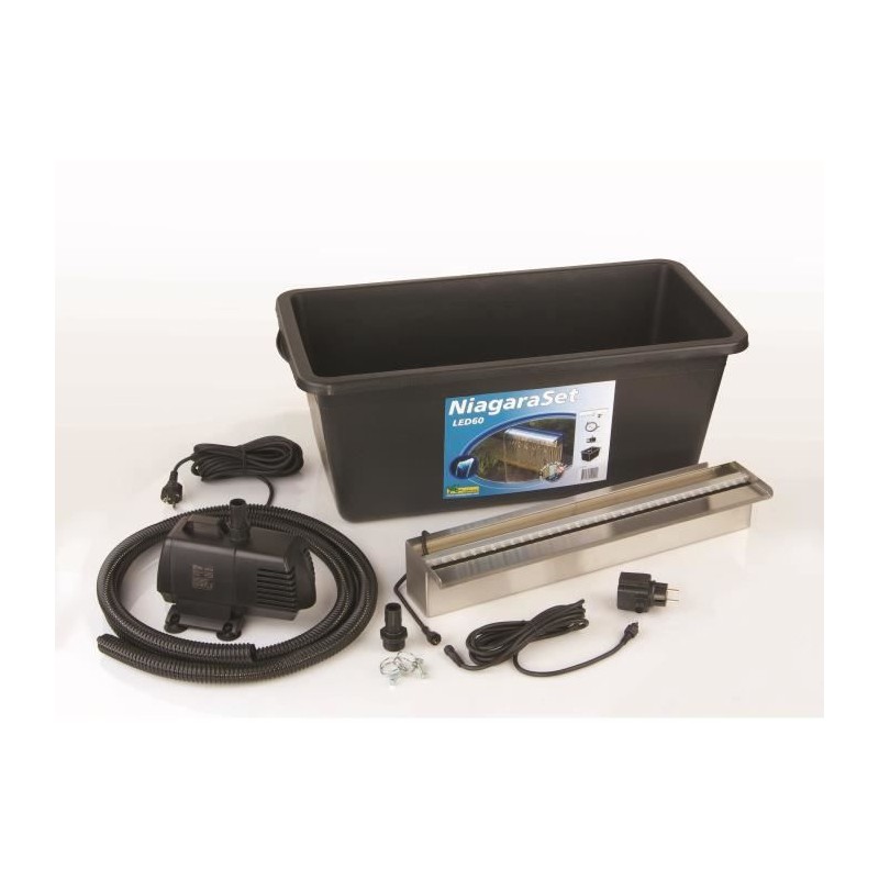 Ubbink Ensemble de cascade Niagara 60 cm LED avec pompe 401379