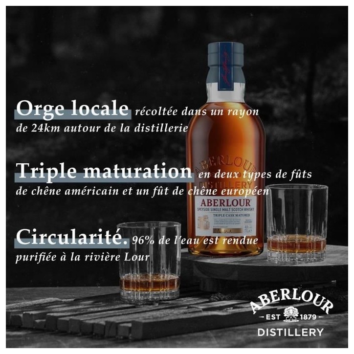 Aberlour - Triple Cask - Whisky Ecossais Single Malt - 40,0% Vol. - 70cl