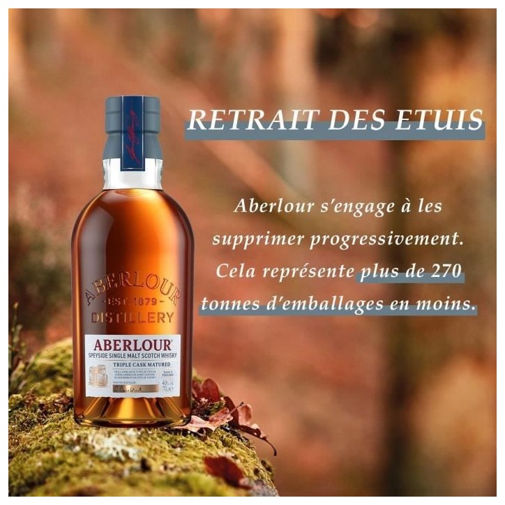 Aberlour - Triple Cask - Whisky Ecossais Single Malt - 40,0% Vol. - 70cl